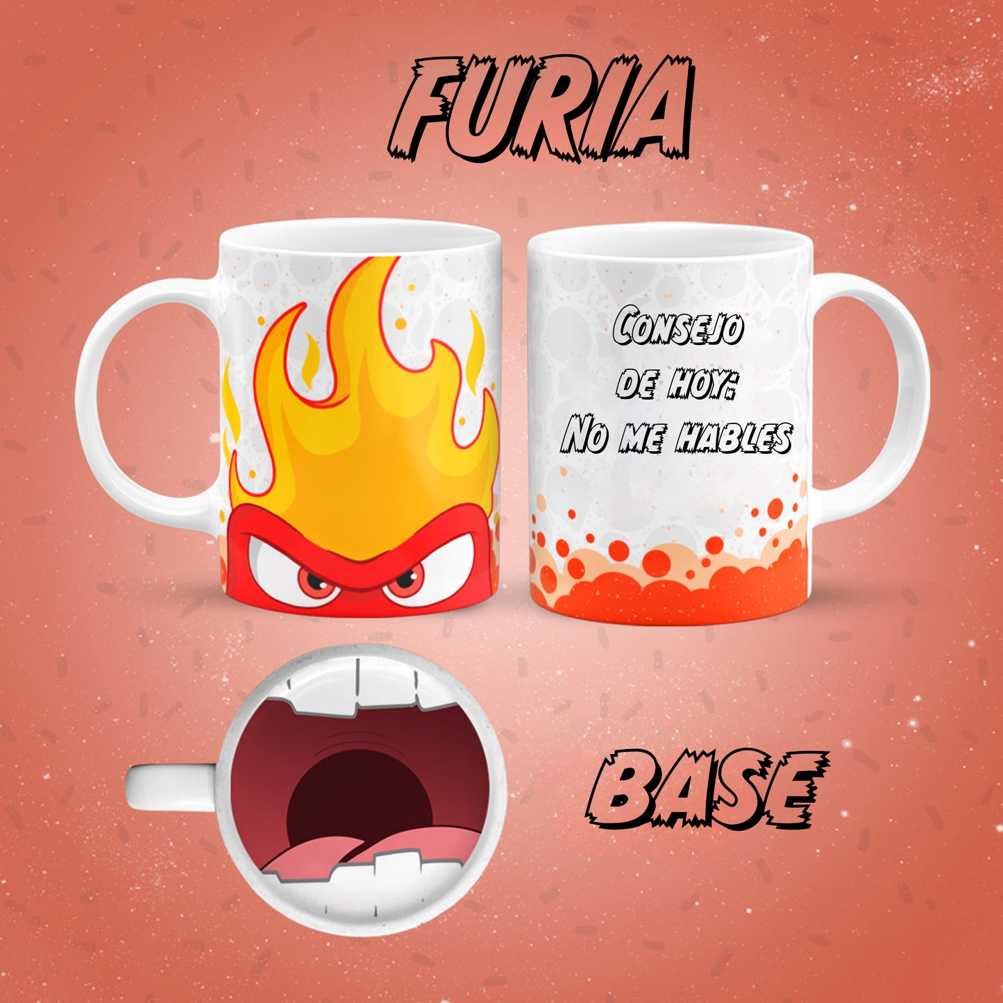 Taza Animada 'Furia'