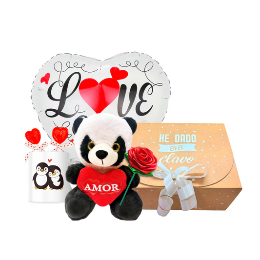 Pack Regalo “He Dado en el Clavo”  Taza Pingüino